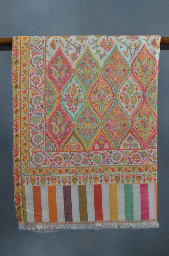 Multicolor Jacquard Kani Merino Wool Scarf