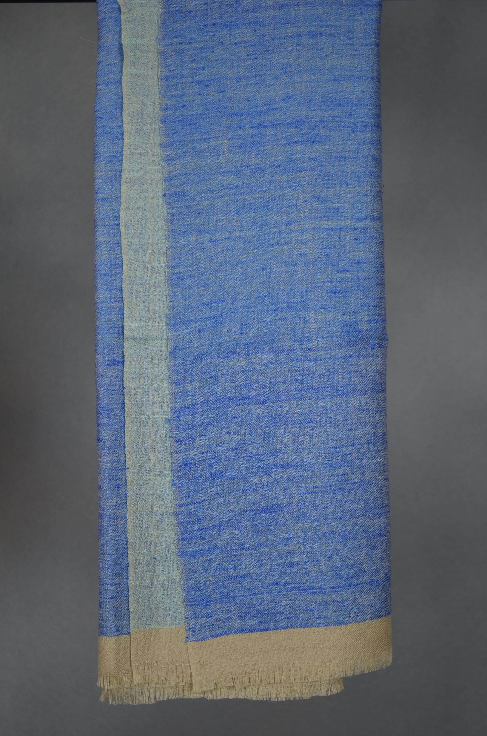 Reversible Turquoise and Blue Handwoven Cashmere Pashmina Scarf/Shawl