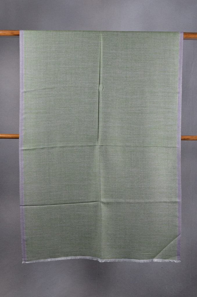 Amethyst & Green Reversible Merino & Silk Scarf