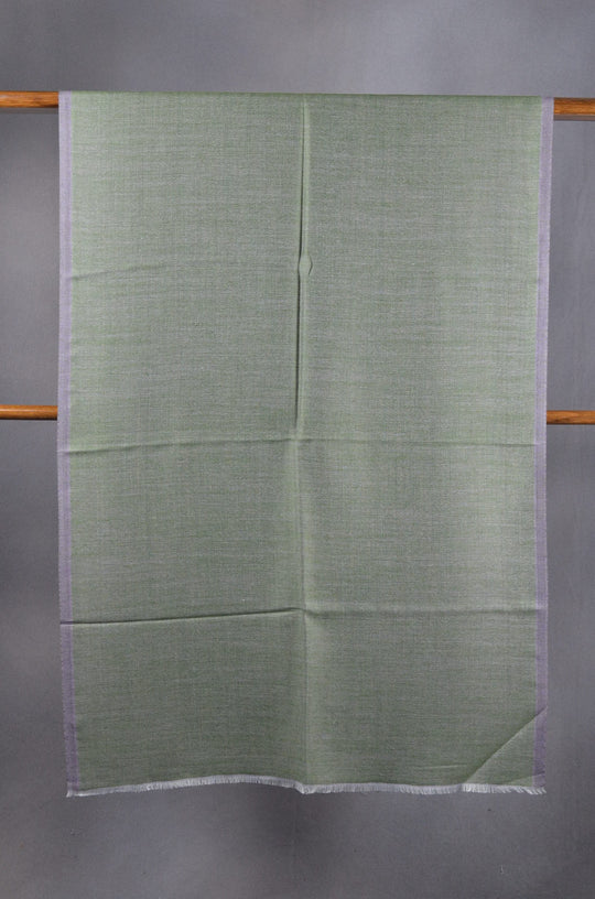 Amethyst & Green Reversible Merino & Silk Scarf