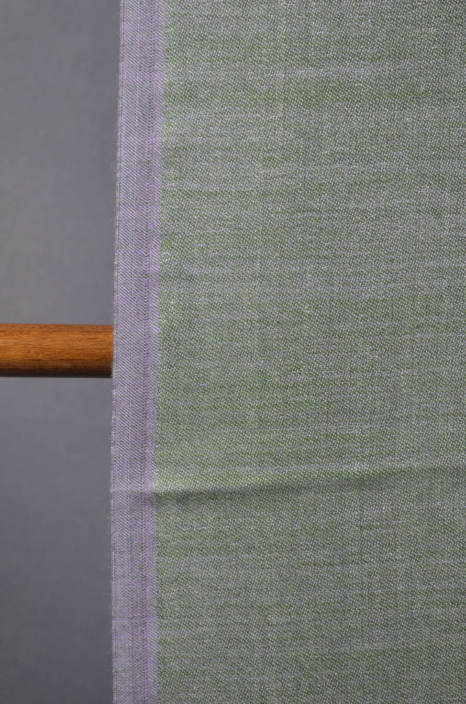 Amethyst & Green Reversible Merino & Silk Scarf
