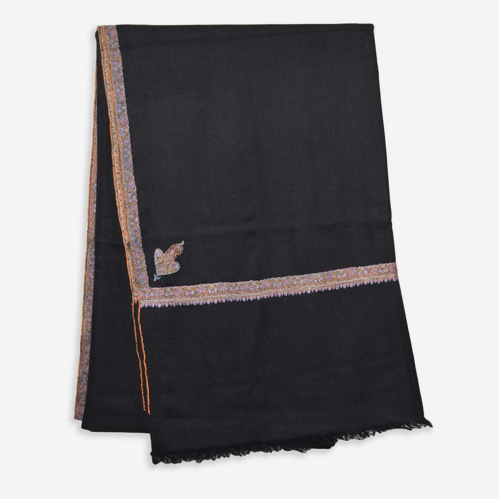 Black Cashmere Oversized Travel Wrap