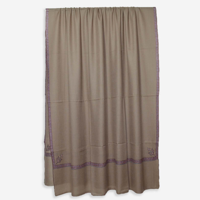natural embroidery cashmere pashmina shawl