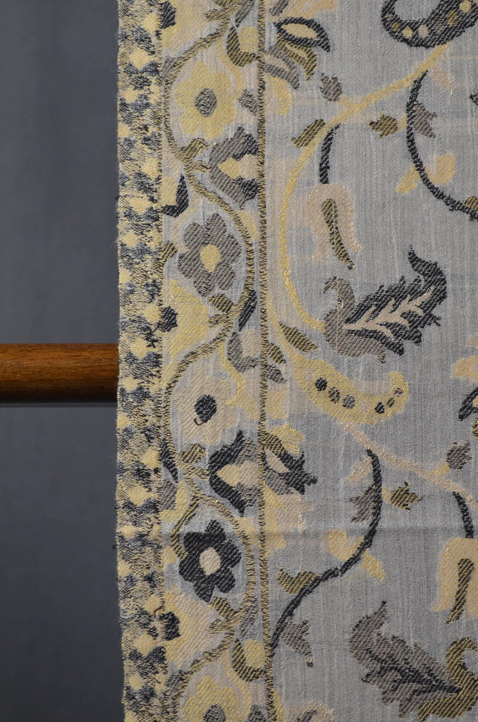 Off-white Base Multicolor Jacquard Kani Merino Wool Scarf