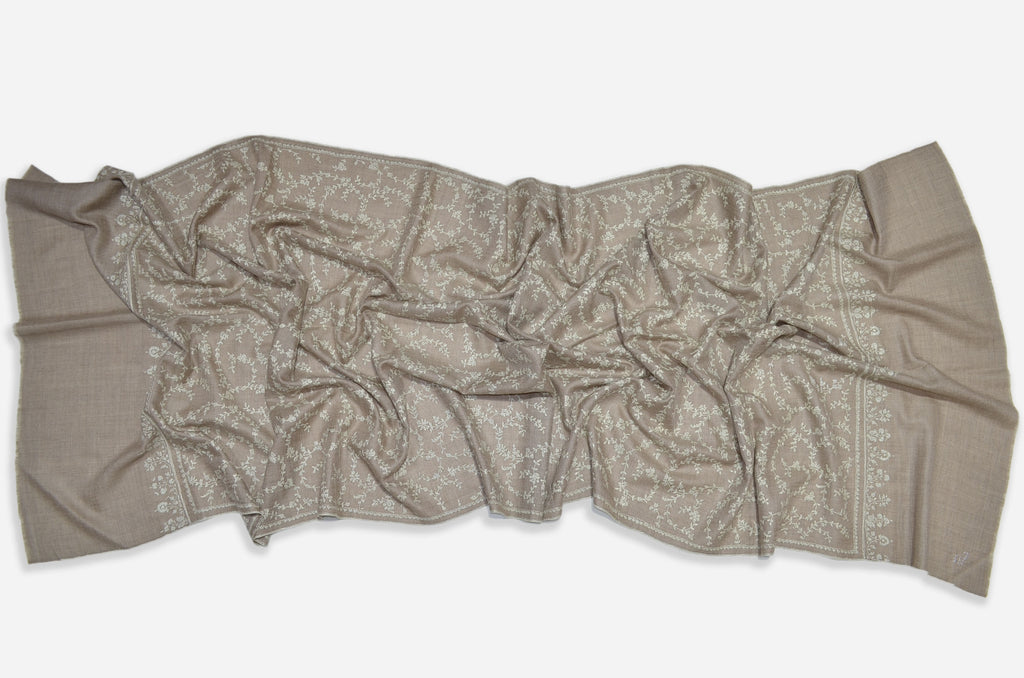 Amazing Un-Dyed Natural Color Cashmere Scarf