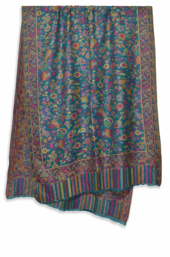Jaquard Kani Jamawar Scarf | 100% wool