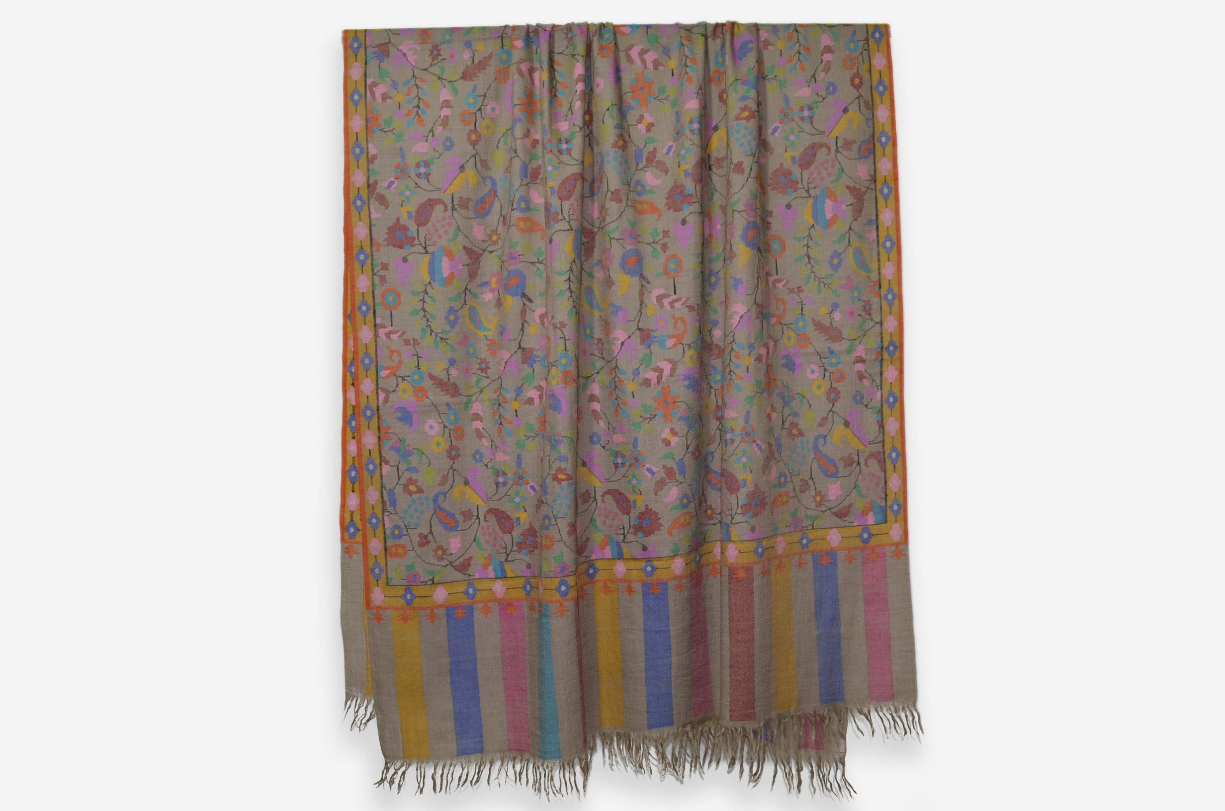 Natural Kani Jamawar Shawl