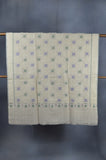 Natural Base Net Embroidery Cashmere Travel Wrap