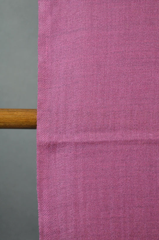 Border Pattern Pink Merino & Silk Scarf