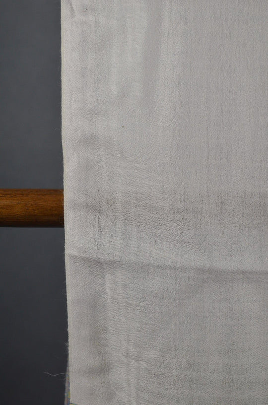 Ivory Base Elephant Border Merino Scarf