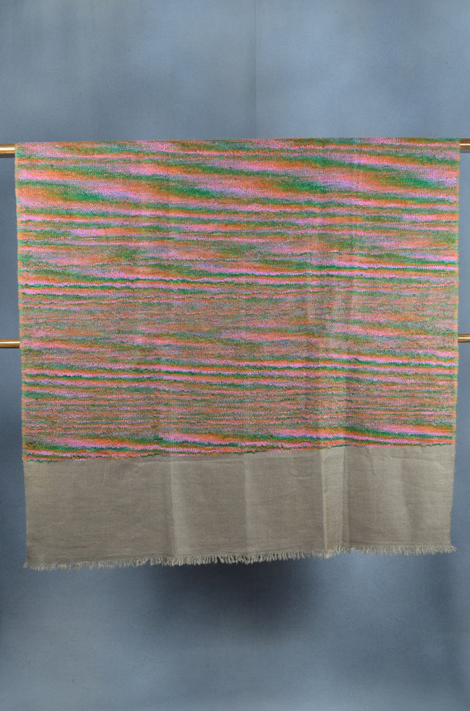 Multicolor Base Cashmere Travel Wrap