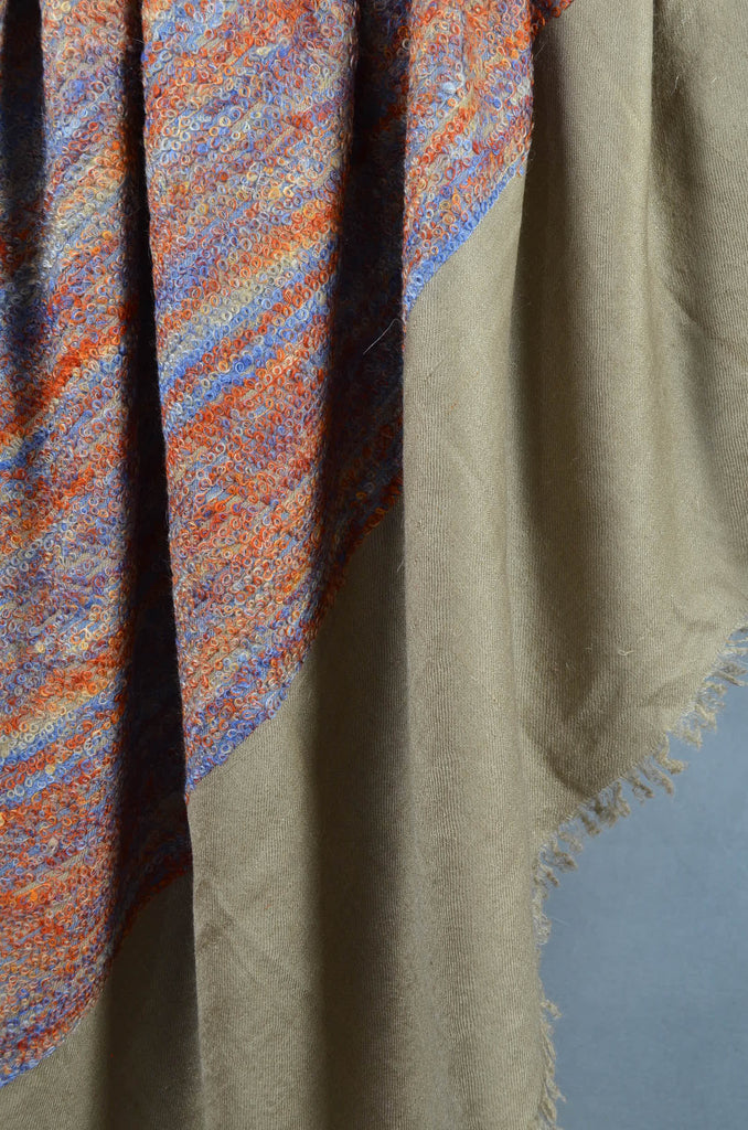 Natural Base Multicolor Base Cashmere Travel Wrap