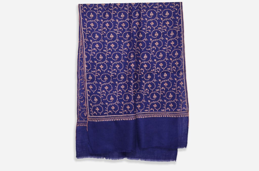 Navy Blue Pashmina Jali