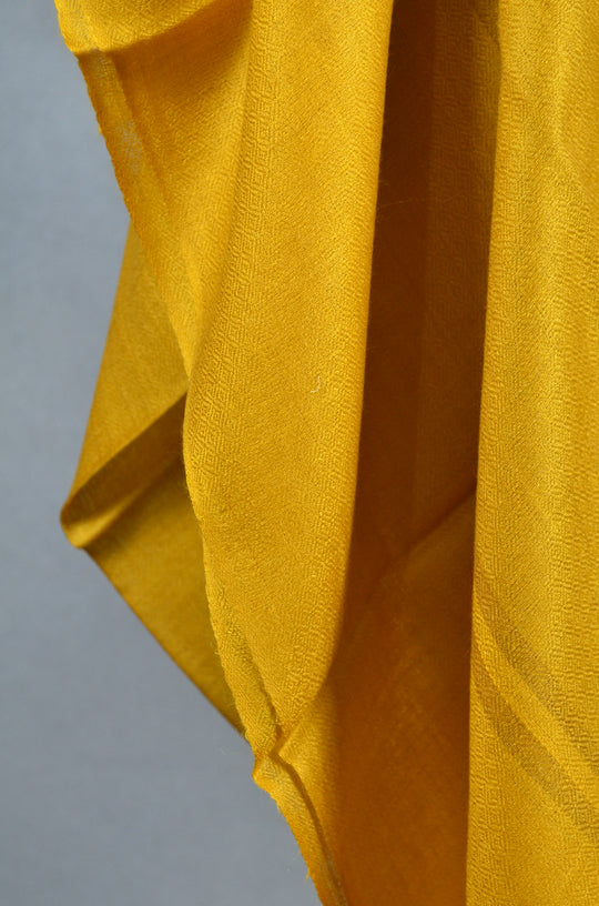 Extra-light weight Cyber Yellow Color Merino Silk Scarf