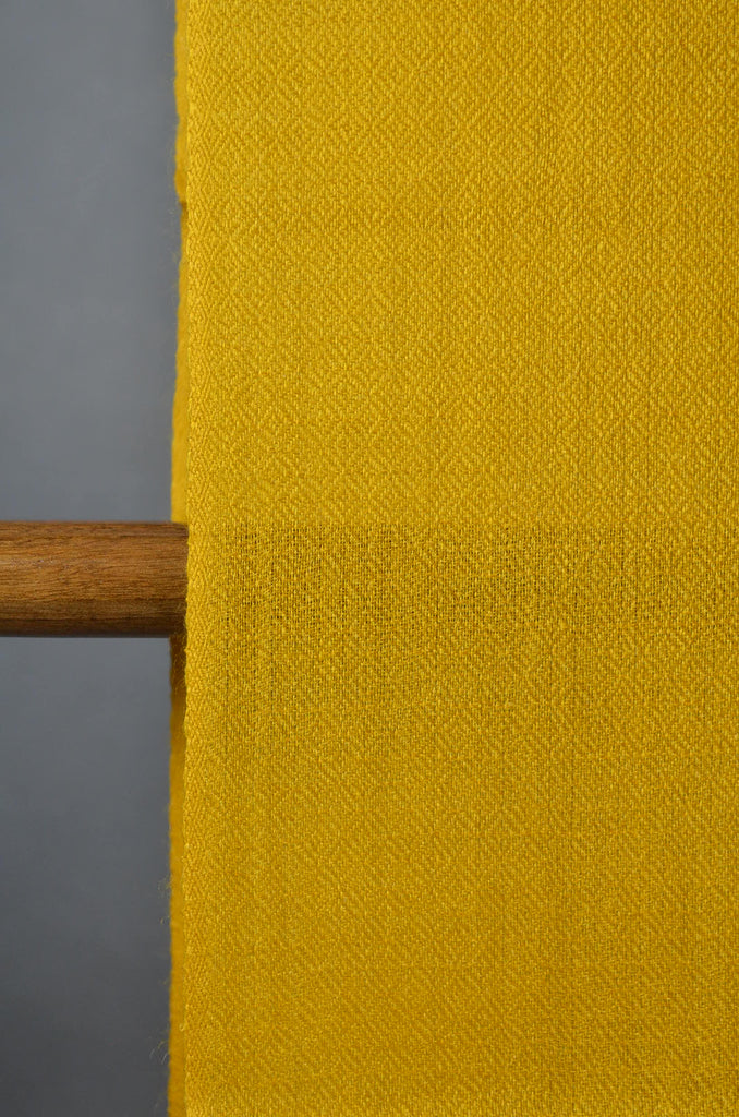 Extra-light weight Cyber Yellow Color Merino Silk Scarf