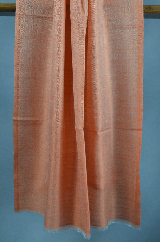 Extra-light weight Cantaloupe Color Merino Silk Scarf