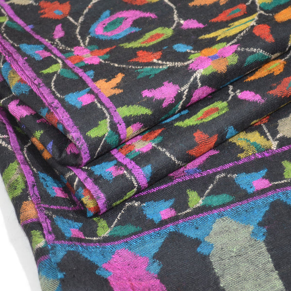 Black Kani Jamawar Pashmina Shawl