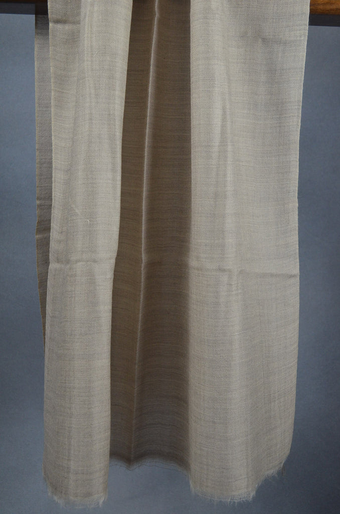 Extra-light weight Natural Color Merino Silk Scarf