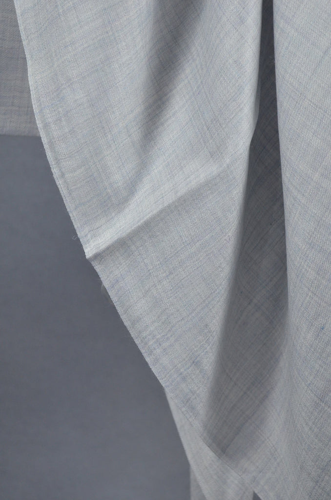 Extra-light weight Grey Color Merino Silk Scarf