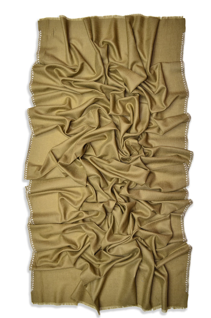 Brown Sozni Embroidery Shawl