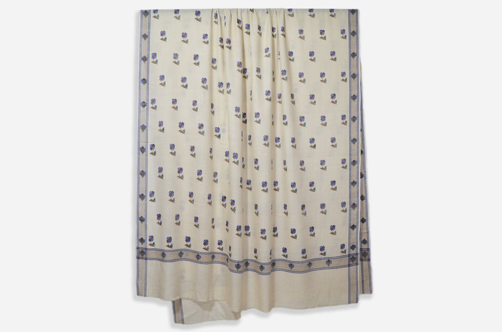 Oversized 3 Yard Pashmina Kani Motif Embroidery Shawl