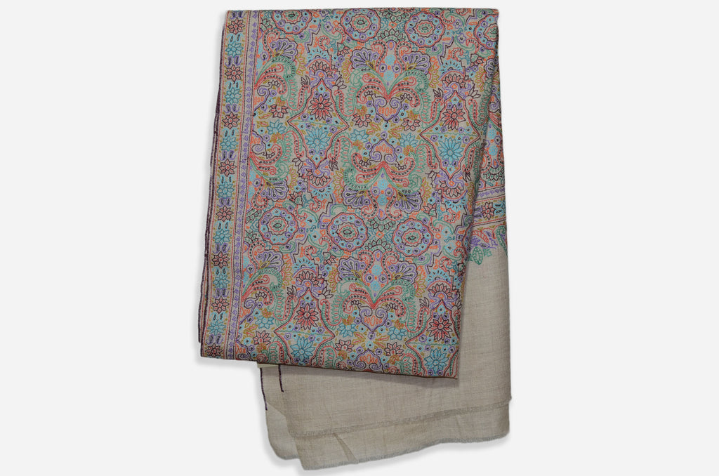 Natural Cashmere Jamwar Stole