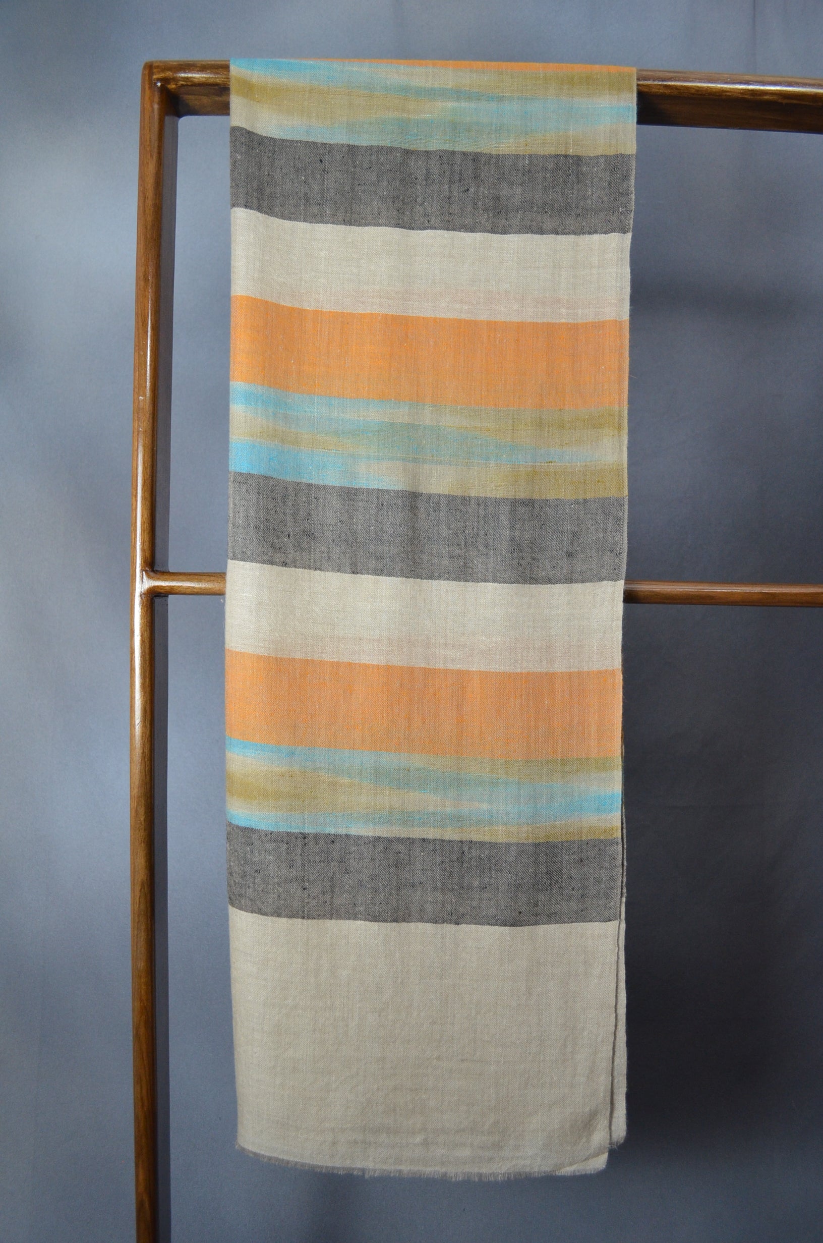 Ikat Multi Color Handwoven Cashmere Pashmina Scarf