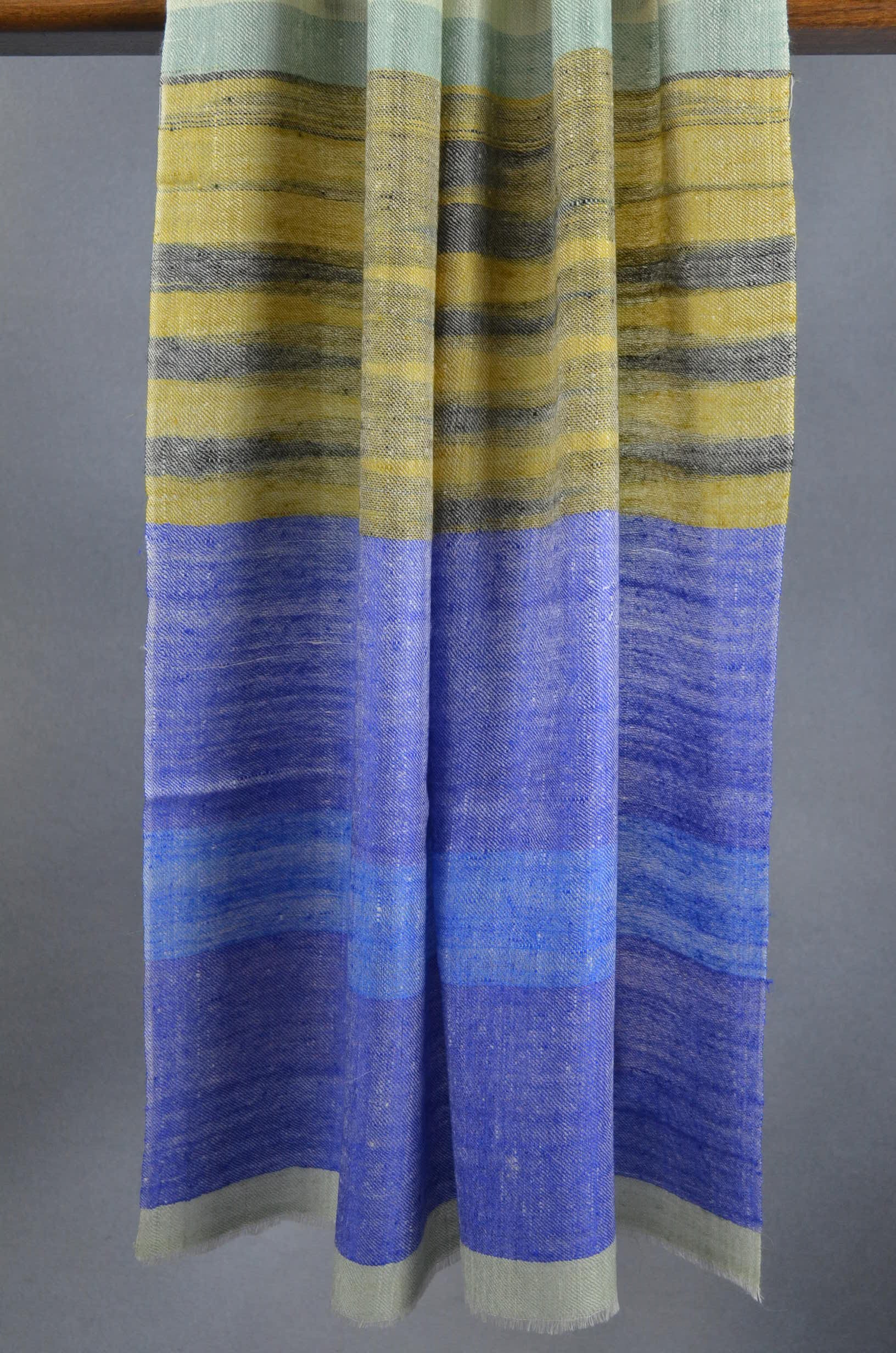 Ikat Multi Color Handwoven Cashmere Pashmina Scarf