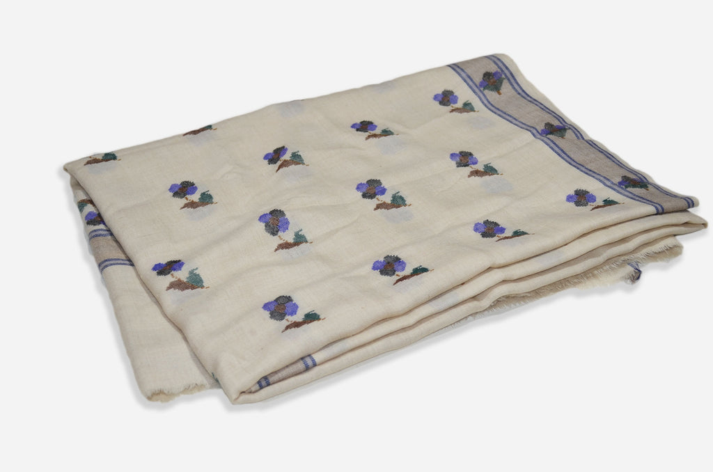 Oversized 3 Yard Pashmina Kani Motif Embroidery Shawl