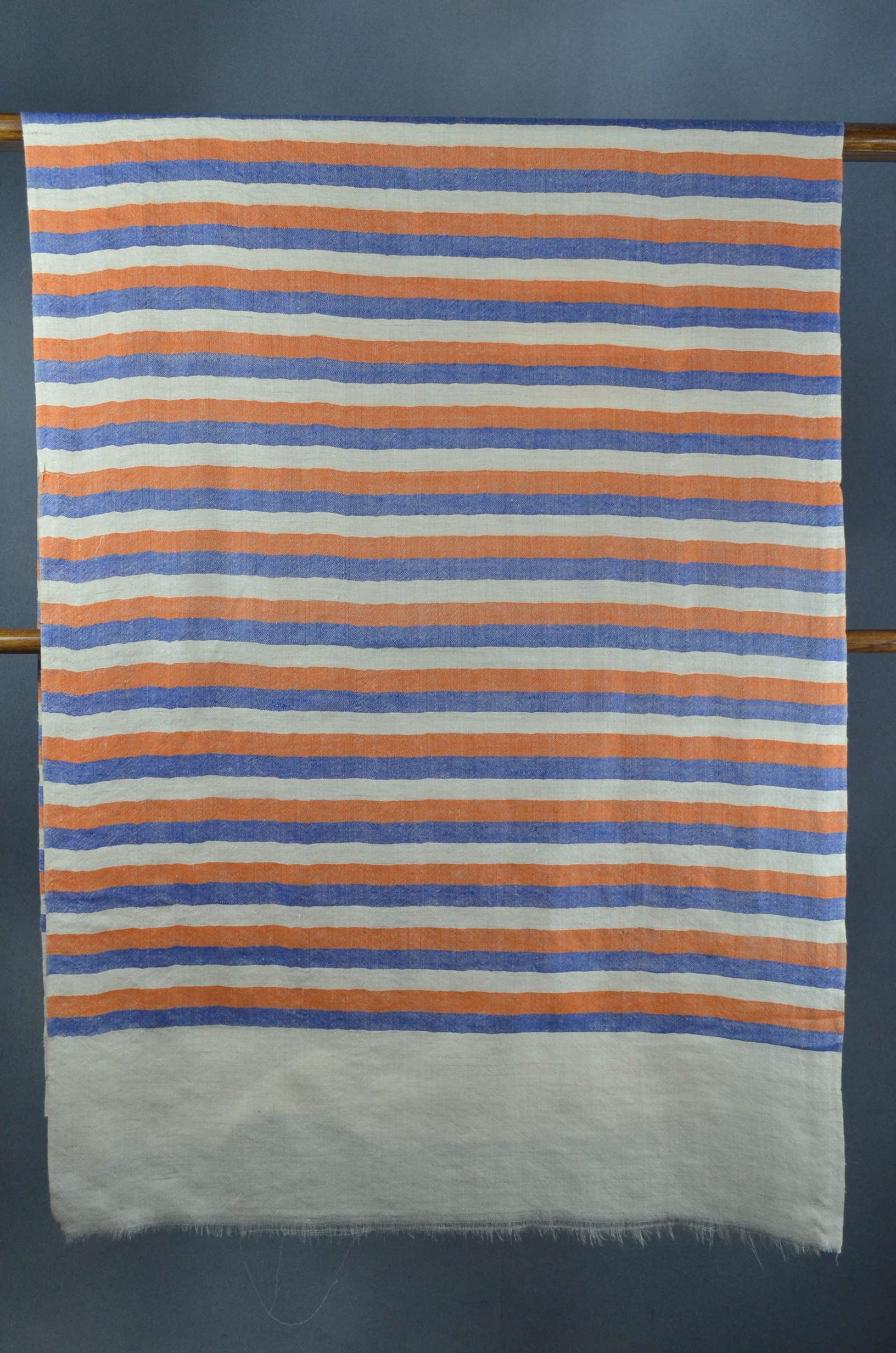 Multi Color Stripe Handwoven Cashmere Pashmina Scarf