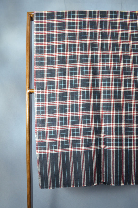 Black Check Handwoven Cashmere Pashmina Scarf