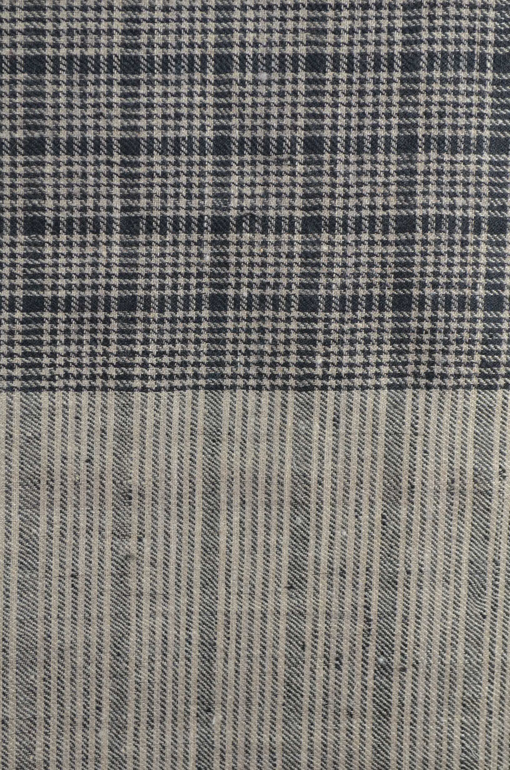 Small Black Check Handwoven Cashmere Pashmina Scarf