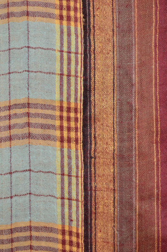 3 Yard Reversible Pashmina Check Shawl