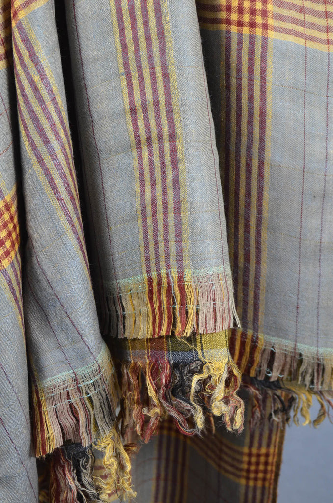 3 Yard Check Reversible Pashmina Shawl