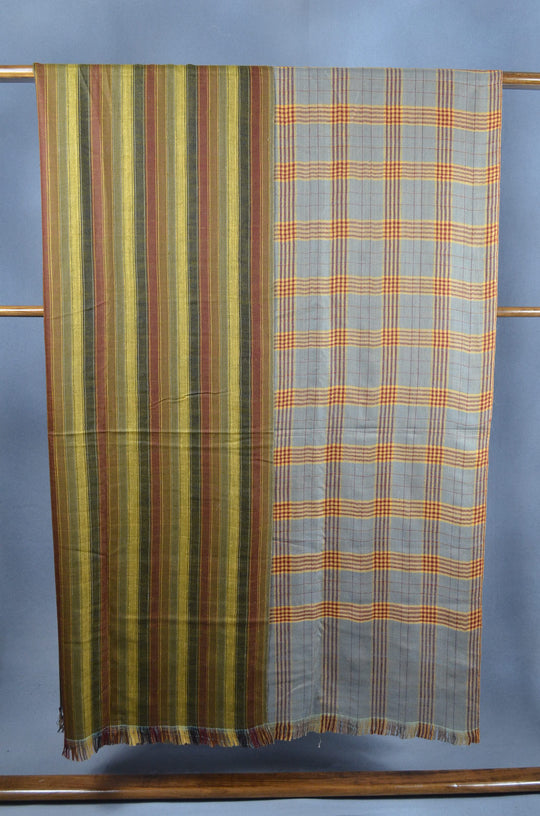 3 Yard Check Reversible Pashmina Shawl