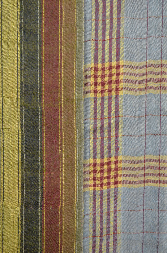 3 Yard Check Reversible Pashmina Shawl