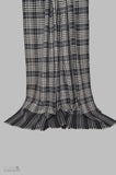 Beautiful Black and White Handwoven Cashmere Pashmina Shawl