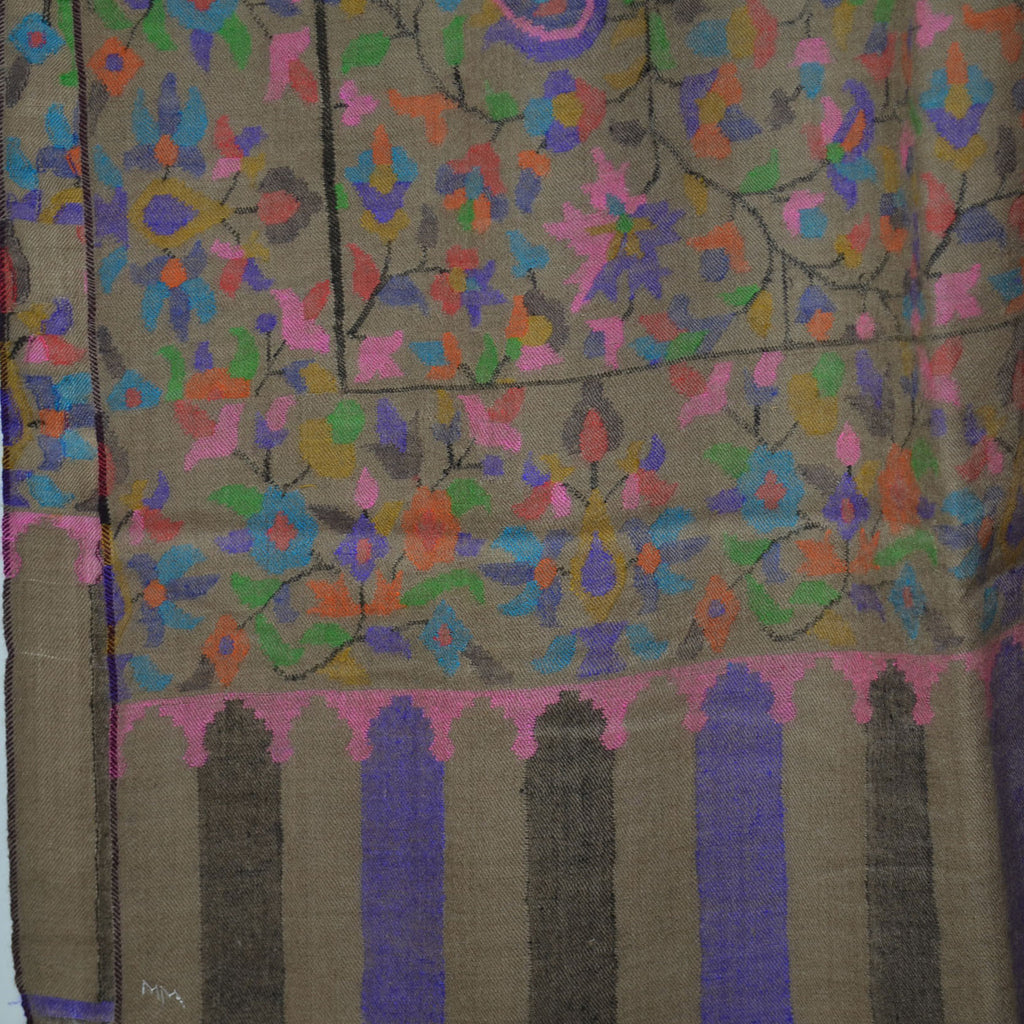 Natural Kani Kashmir Jamawar Shawl