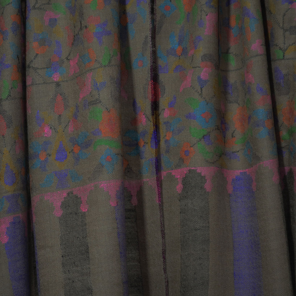 Natural Kani Kashmir Jamawar Shawl