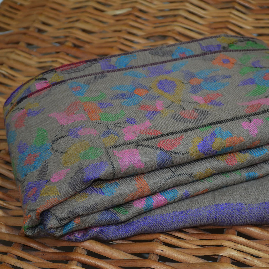 Natural Kani Kashmir Jamawar Shawl