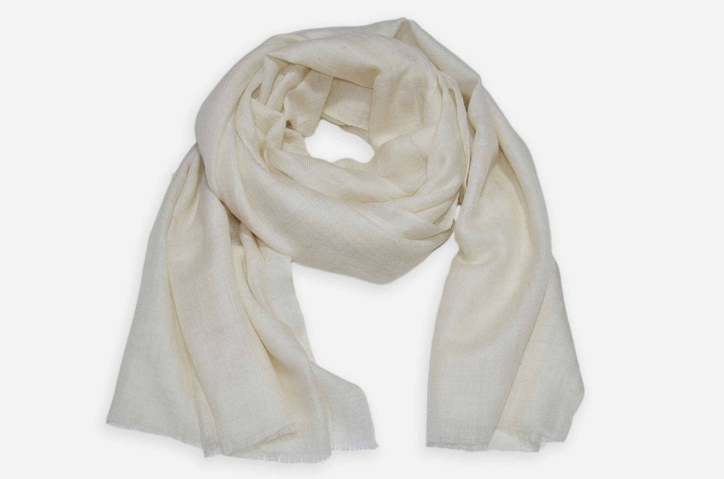 Ivory Cashmere Pashmina Scarf/Shawl