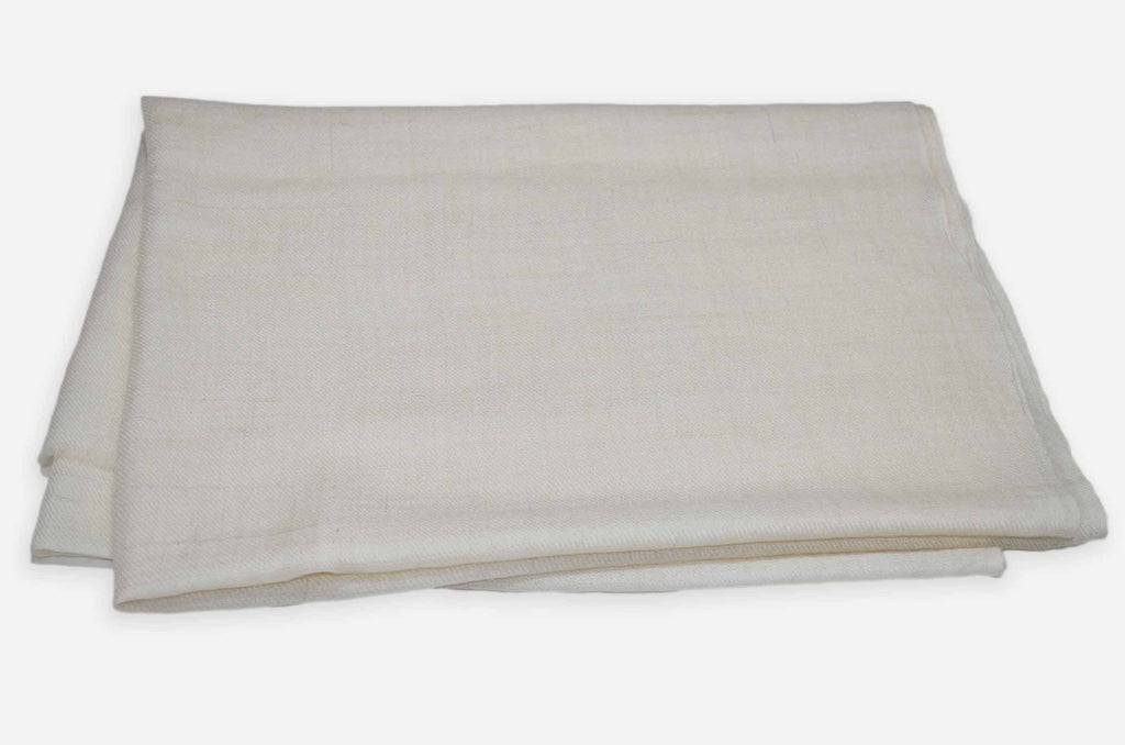 Ivory Kashmiri Cashmere Pashmina Scarf/Shawl