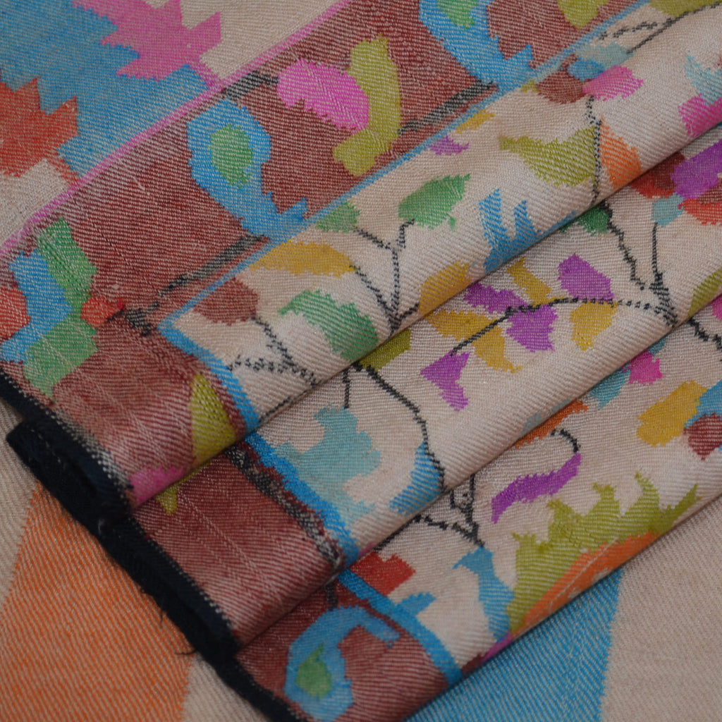 Natural Kani Kashmir Jamawar Shawl