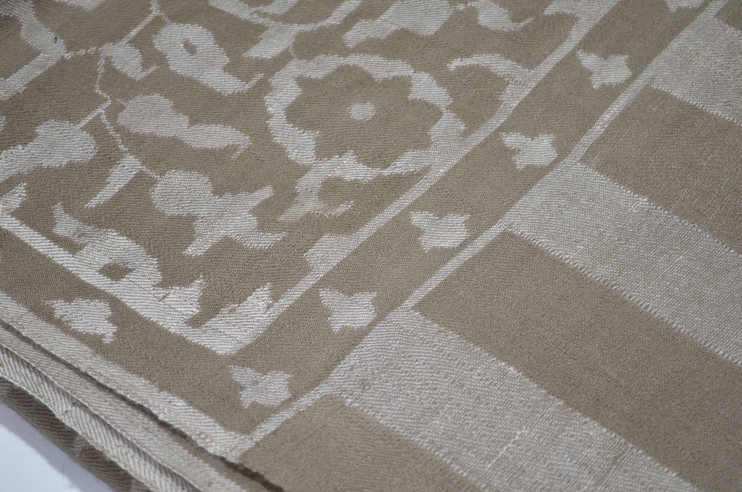 Natural & Ivory Kani Pashmina Jamwar Shawl