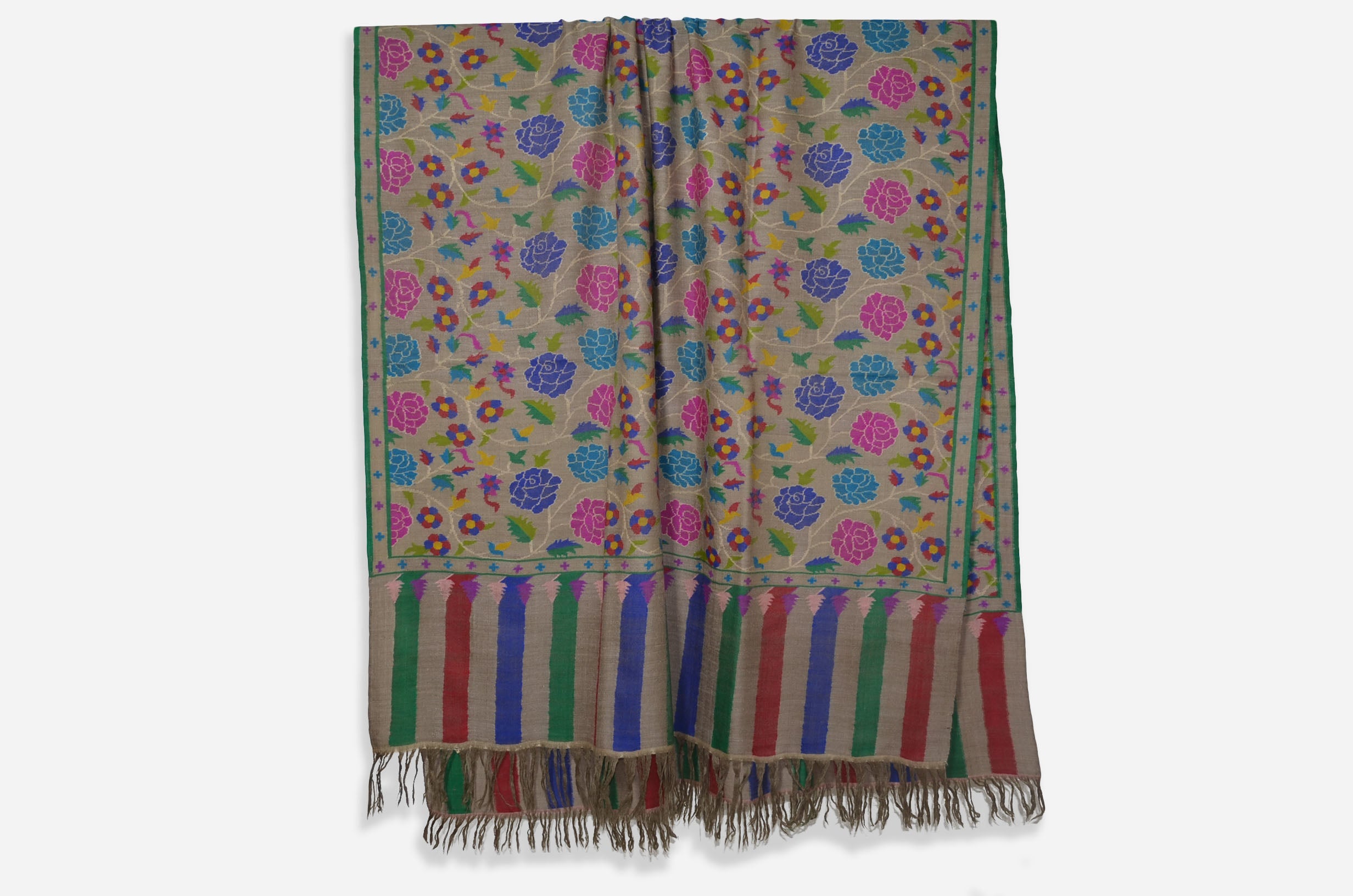 Natural Kani Jamawar Shawl