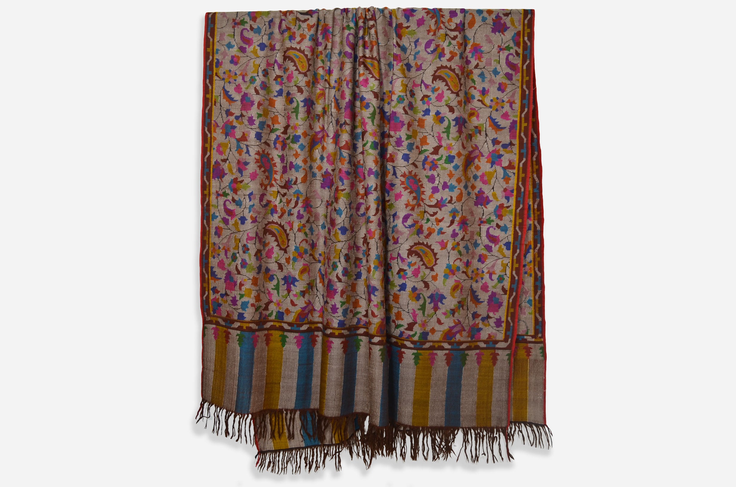 Natural Kani Jamawar Shawl