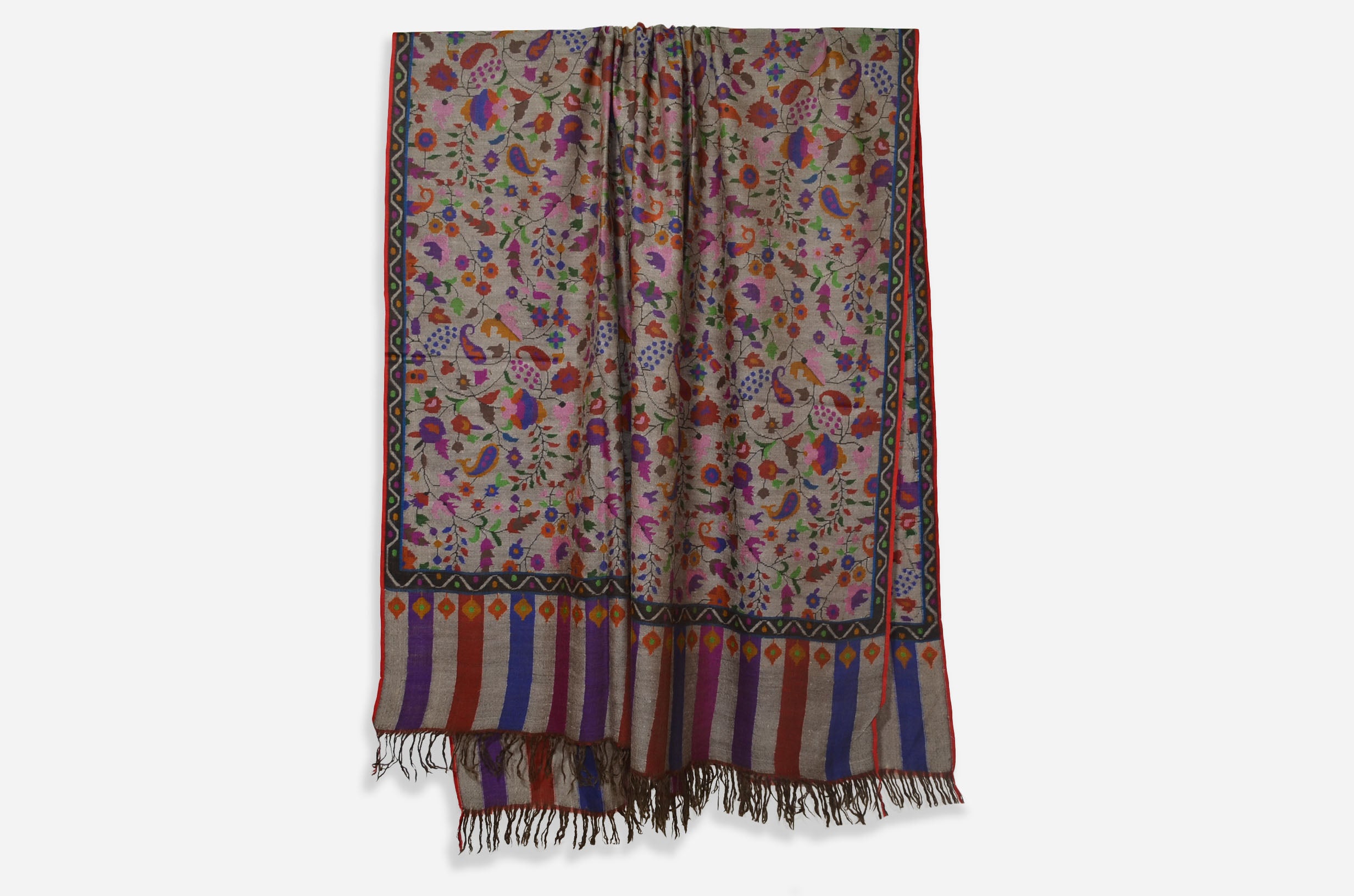 Natural Kani Jamawar Shawl