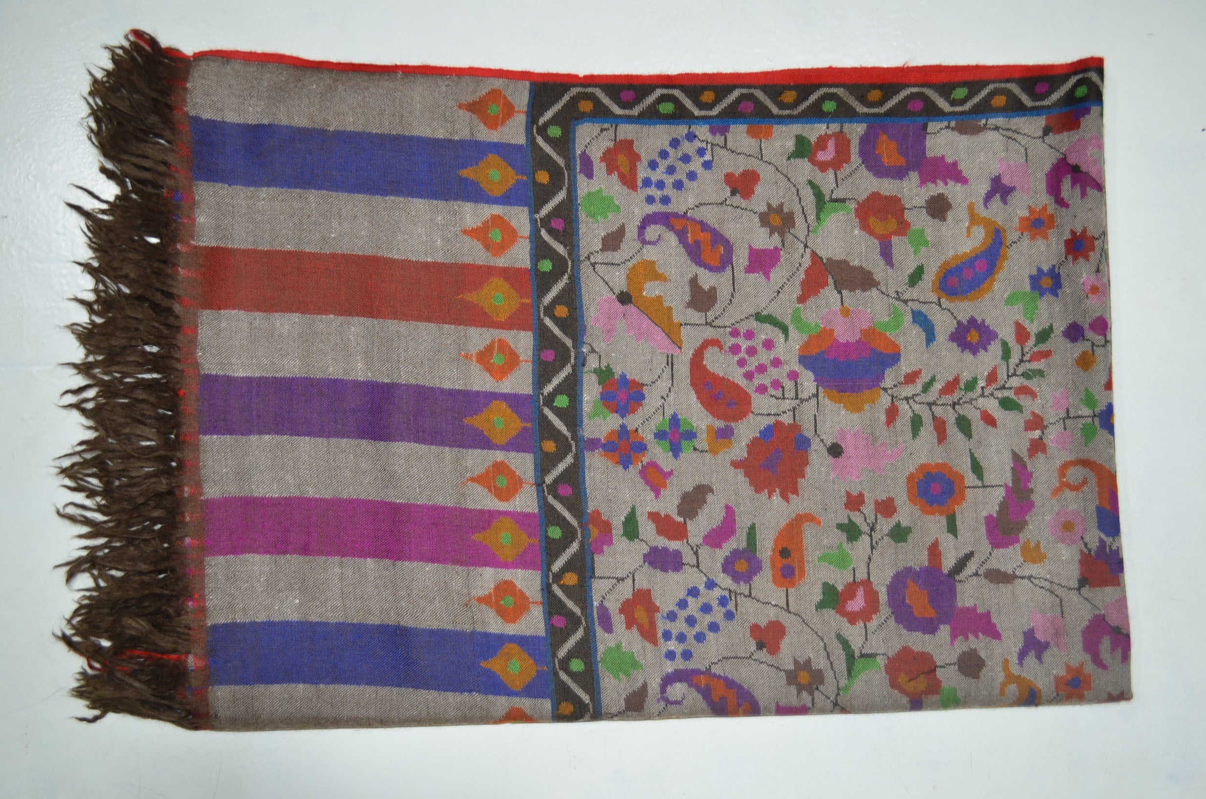 Natural Kani Jamawar Shawl