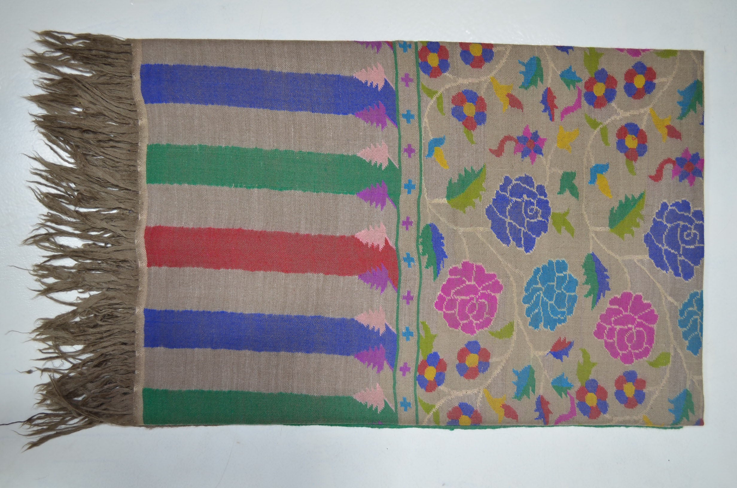 Natural Kani Jamawar Shawl