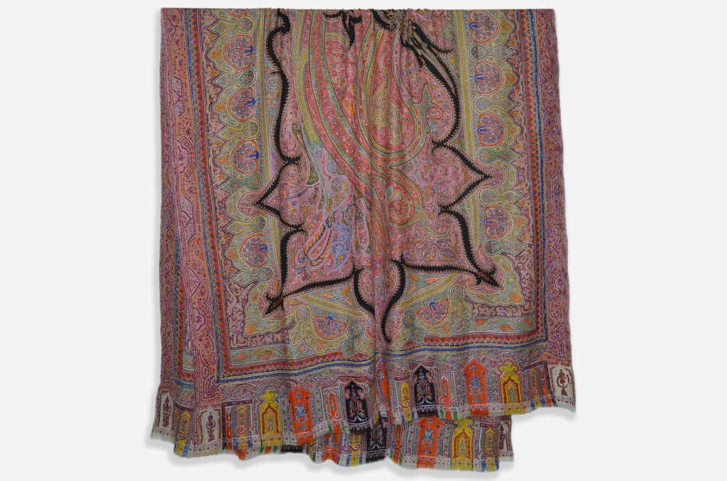 Oversized 3 Yard Kalamkari Pashmina Jamawar Shawl